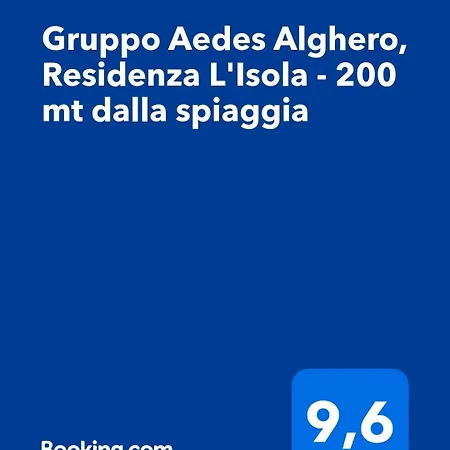 Gruppo Aedes Alghero, Residenza L'isola - 200 Mt Dalla Apartament